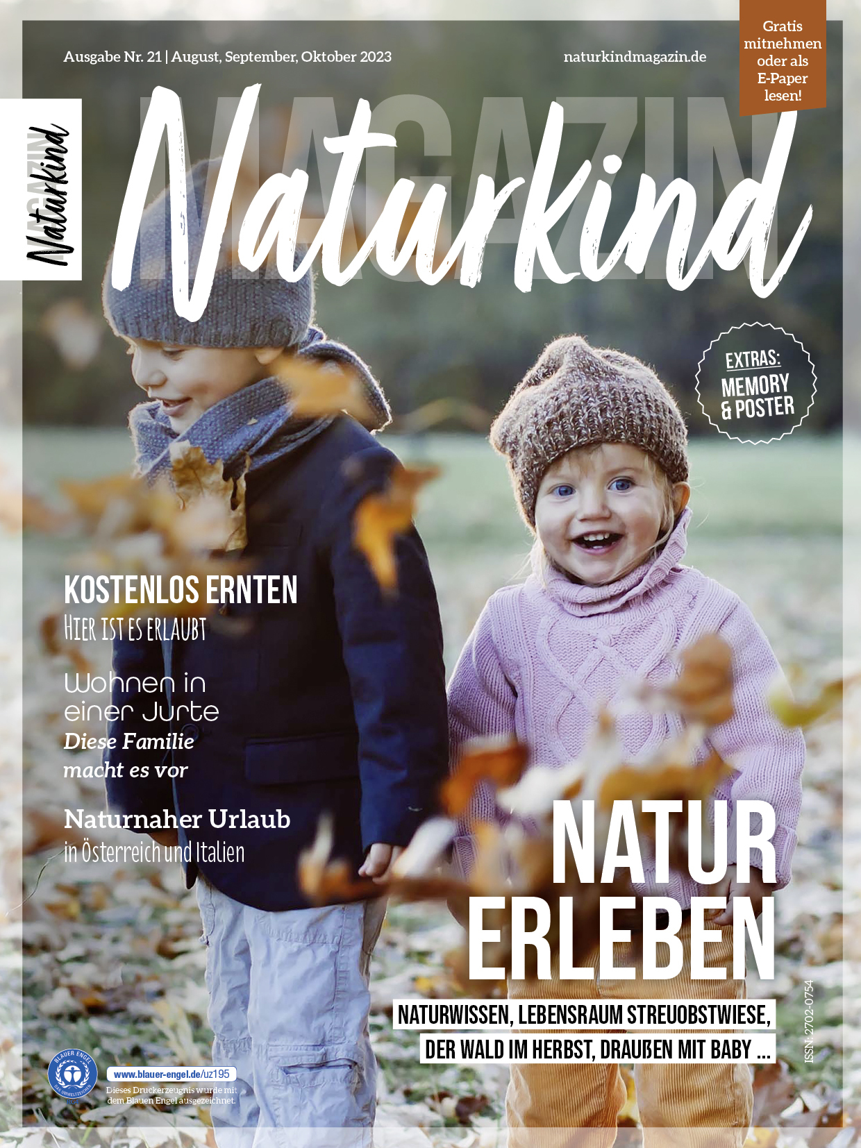 Naturkind Magazin ist eine Familienzeitschrift, ein Elternmagazin