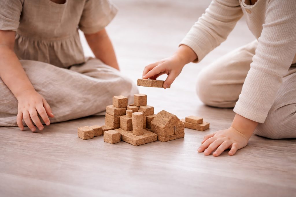 Kornbausteine, Bausteine Kind nachhaltig, korkino